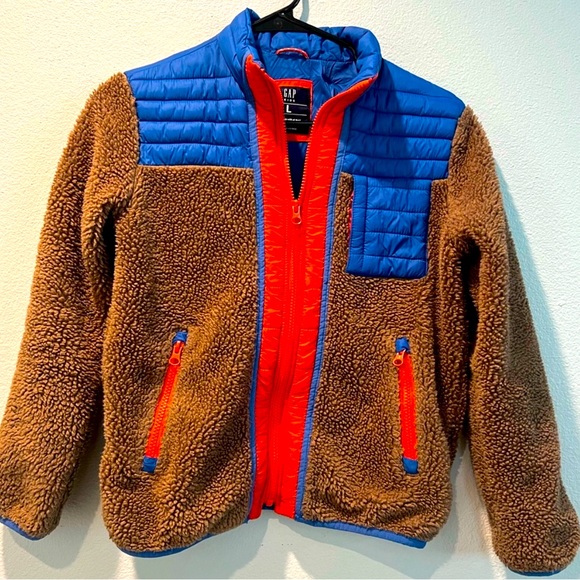 GAP Other - GAP Kids Brown and Blue Fleece Jacket